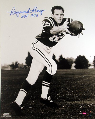 Raymond Berry signed Baltimore Colts 16x20 Photo HOF 1973
