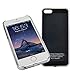 [1A Upgrade] OSSU iPhone 5 5S Qi Wireless Charging Receiver Phone Case Charger Back Cover with Flexible Lightning Connector (Black)