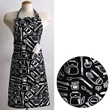 Basic Style Apron - Retro Kitchen Black