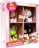 Hello Kitty Sanrio Friends 50th Anniversary Collectible Plush Set My Melody, Hello Kitty, Keroppi Chococat