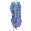 Silk Nightgown Long Sleeve Kaftan Size L (kftns005)