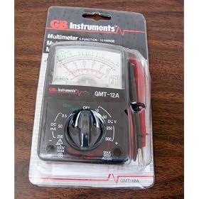 GB Electrical GMT-12A 5-Function 16-Range Analog Multitester