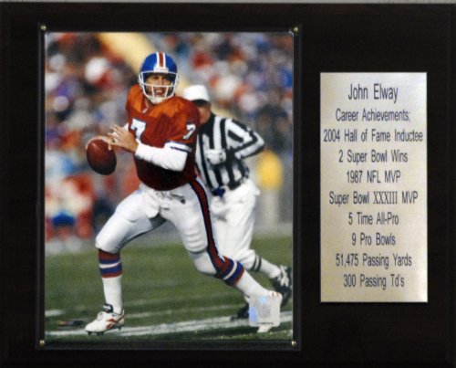 NFL John Elway Denver Broncos Career Stat Plaque