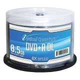 Optical Quantum 8X 8.5DVD+R Double Layer Blank Disc Silver Top, 50 pcsGB