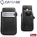 CAPDASE iPhone4 専用 スマートポケット レザーケース コールID, ブラック／レッド SLIH4-S319