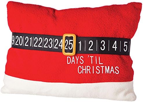 Santa Belt Plush Countdown Pillow