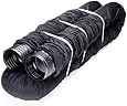 Flex-Drain 52003 Flexible/Expandable Landscaping Drain Pipe, Perforated with Filter Sock, 4-Inch by 50-Feet