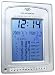 Auto Islamic Azan Clock with Qibla Direction, Quran Recitation w/light QAC2001Q (Silver Color)