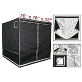 New 100% Reflective 76' X 76' X 76' Hydroponics Grow Tent Hydro Box Hut Cabinet