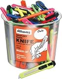 50 Count 9MM Snap Off Neon Knife Bucket K13-50 [Set of 50]