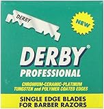 Derby Professional Single Edge Razor Blades, 100 Count