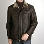 BGSD Men's Spanish Merino Shearling Coat - Brown - Medium