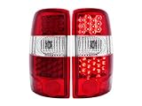 Anzo USA 311001 Cadillac/Chevrolet/GMC Red/Clear LED Tail Light Assembly - (Sold in Pairs)