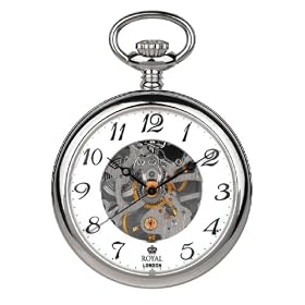 Royal London Mechanical Open Face Gents Pocket Watch 90002-01