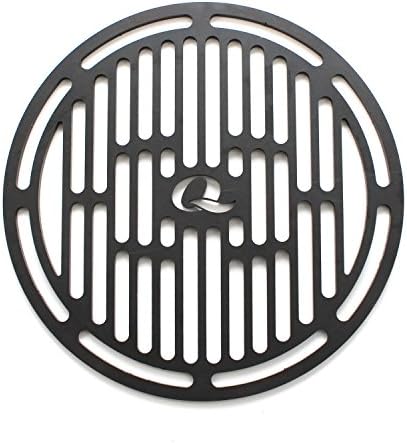 Laser Cut Ultra High Quality 3/8" Thick CR Case Hardened Steel High Heat Cooking Grate, Upgrade for all Ceramic Cookers including Big Green Egg (18 inch dia.)