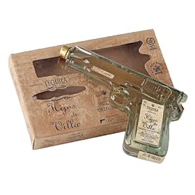 Hijos de Villa Reposado Pistol Gun 20cl & Shot Glass Miniature Gift Set
