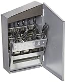 Chicago Latrobe 159 Series Black Oxide Short Length Drill Set In Metal Case, Inch, 15-piece, 1/16" - 1/2" in 1/32" increments
