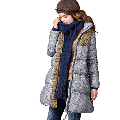 (アートカー)Artka オリジナルデザイン レディーズニットパッチワークダウンコート YK16143D