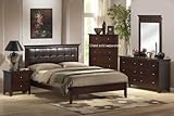 4pcs Full Size Bedroom Set - Espresso Finish