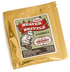 Beaver Brittle All Natural Crunchy Soft Brittle, Peanut, 1-Ounce Foil Packages (Pack of 18)