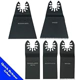 5 Japan / Bi-metal/ Fine Quick Release Universal Fit Multi Tool Oscillating Multitool Saw Blade for Craftsman 20v Bolt-on Mm20 Rockwell Hyperlock Shopseies 12v Universal Fit Porter Cable Black and Decker Bosch GOP Dewalt Fein Multimaster Makita Ryobi