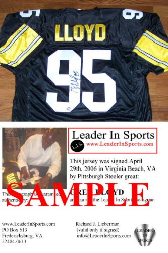 Greg Lloyd Autographed Black Jersey - Pittsburgh Steelers