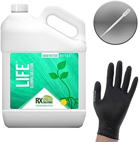 RX GREEN SOLUTIONS LIFE CLONING SOLUTION + THCiTY GLOVES &amp; PIPETTE - 1 GALLON