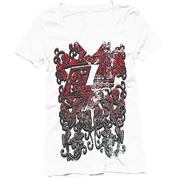 One Industries Boscono Women's Vneck Fashion Shirt - White