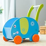 Labebe - Kinder Holz Lauflernhilfe Lauflernwagen (Elefant)