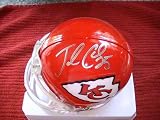 JAMAAL CHARLES SIGNED AUTO AUTOGRAPHED KANSAS CITY CHIEFS MINI HELMET W/ COA AND HOLOGRAM