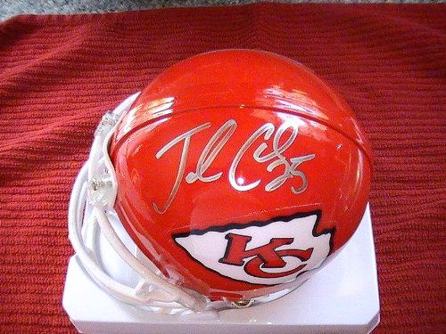 JAMAAL CHARLES SIGNED AUTO AUTOGRAPHED KANSAS CITY CHIEFS MINI HELMET W/ COA AND HOLOGRAM