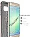 S7 Edge Case, Galaxy S7 Edge Case, SGM Premium Hybrid High ImpactShock Absorbent Defender Case With Anti-Slip Grip For Galaxy S7 Edge (Black + Rose Gold)