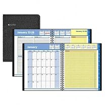 At-A-Glance(R) QuickNotes(R) Weekly/Monthly Planner, 8in. x 9 7/8in., Black, JanuaryDecember 2009