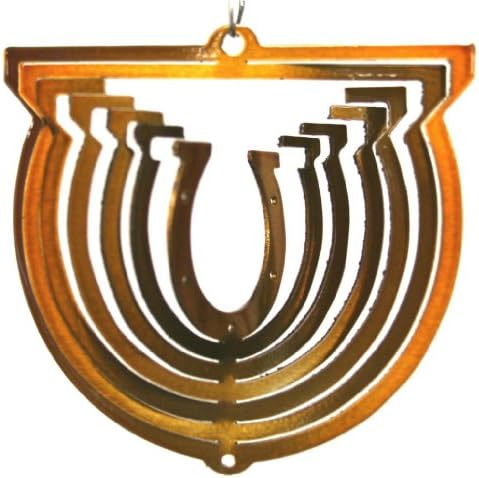 3" Itsy Bitsy Horseshoe - Copper, Indoor Ornament, Made in the Usa, 20 Gauge Steel, Include Specially Designed Elastic Cord for Hanging