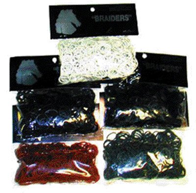 Horse Mane & Tail Rubber Braiding Bands, 5 Black