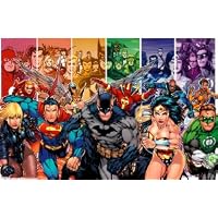 DC Comics Team Superheroes Collage 22x34 Poster Print Collections Poster Print, 34x22 Comic Poster Print, 34x22