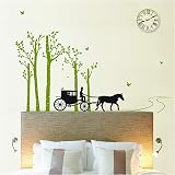 Nursery Easy Apply Wall Sticker Decorations – Quiet Stage Coach Ride