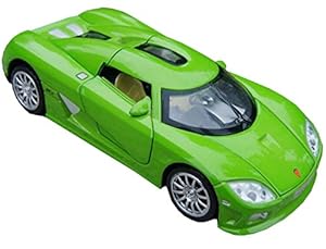 NEW 1:32Koenigsegg Diecast Car Model Collection four-door with light and sound Green