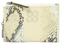 Coach Julia Embossed Python Leather Coin Case Wallet Bag Ivory - Coach 45306WHT