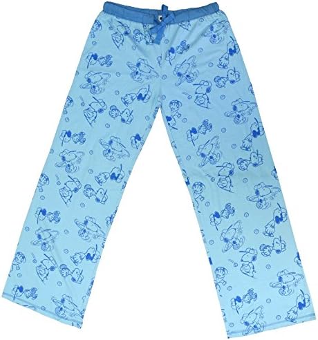 Peanuts Snoopy Woodstock &amp; Lucy Play Baseball Pajama Bottoms (X-Large)