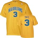 Chris Paul Gold adidas Name and Number New Orleans Hornets T-Shirt