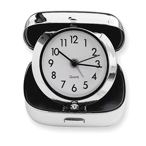 Stainless Steel Square Travel Alarm Clock