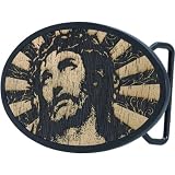 Jesus Oval Belt Buckle