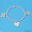 KREMENTZ Wonderful Heart High quality Bracelet Made of 925 Sterling silver. Total item weight 9.0g Length 6.5in