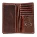 Leather Long Wallet for Men | Brown Bifold Rodeo Wallet & Checkbook Cover | Gift
