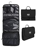 BAGSMART-Hanging-Travel-Toiletry-Bag-Cosmetic-Carryon-Case-Folding-Makeup-Organizer-with-Breathable-Mesh-Pockets