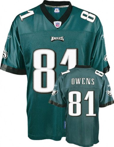Terrell Owens Green Reebok NFL Premier Philadelphia Eagles Jersey