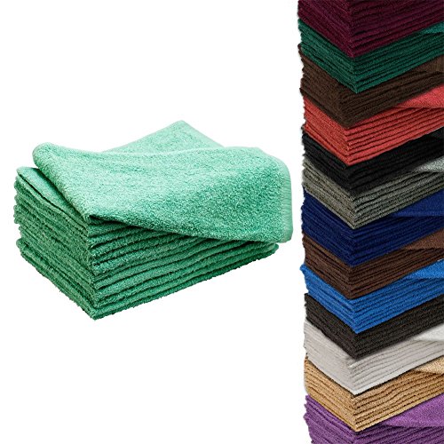 24 Pack 16" x 27" Cotton Hair Drying Towels