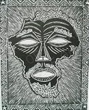 African Mask, Drawing by Lungelo Gumede, Limited Edition Print