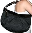 Authentic Coach Soho Pleated Signature Hobo Bag 13740 Black